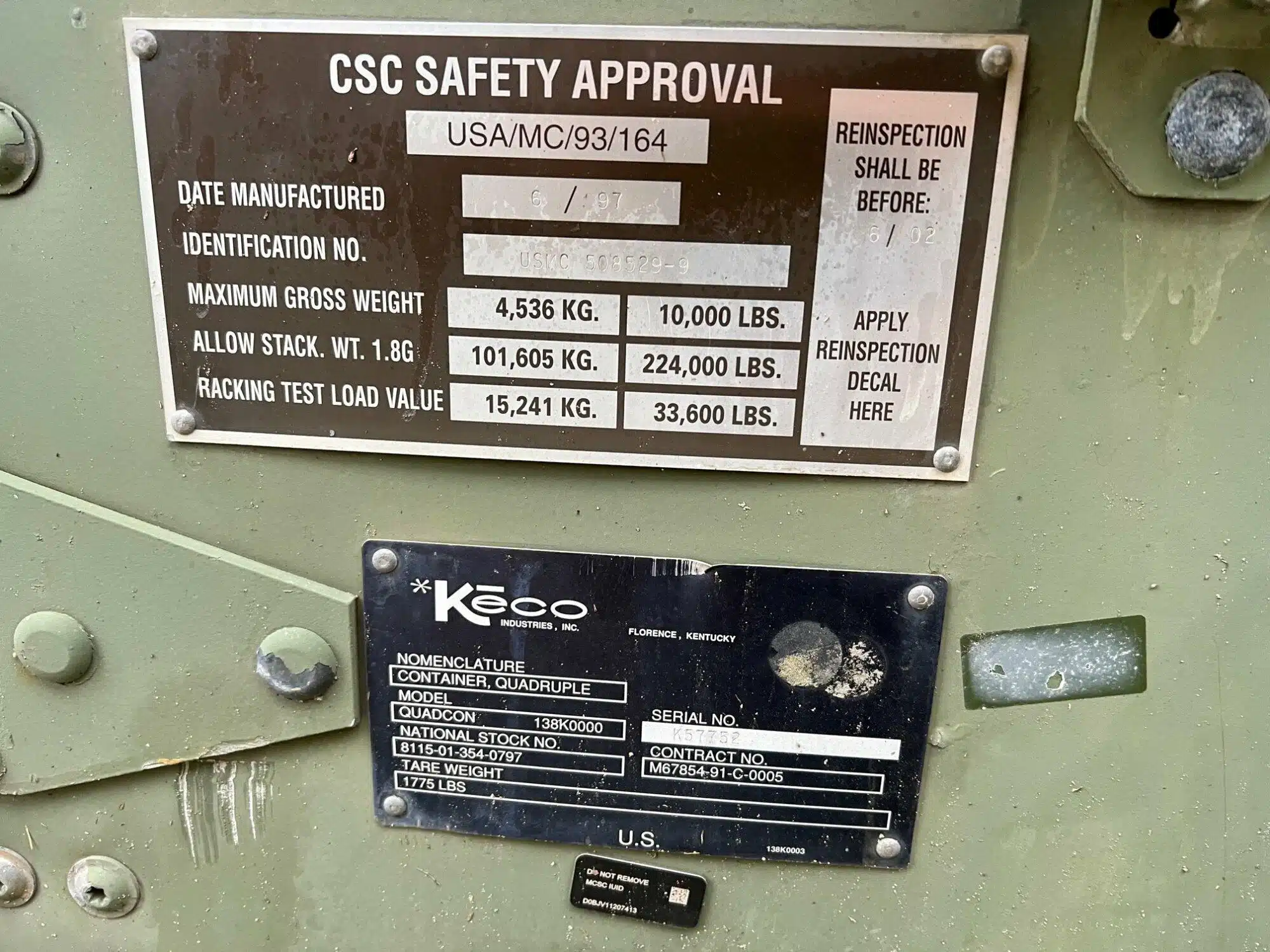 Keco 138K0000 Quadcon Shipping Container - Image 7