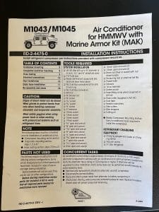 Red Dot RD-2-4475-0 HMMWV Air Conditioning Unit – Military Truck Depot