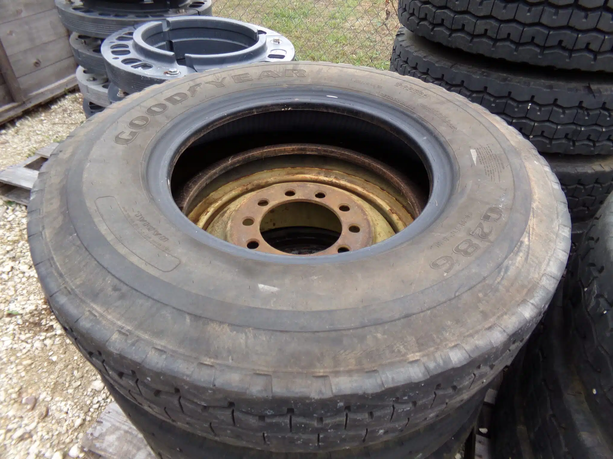 Goodyear G285 11.00R24 M916 Tires - USED - Image 2