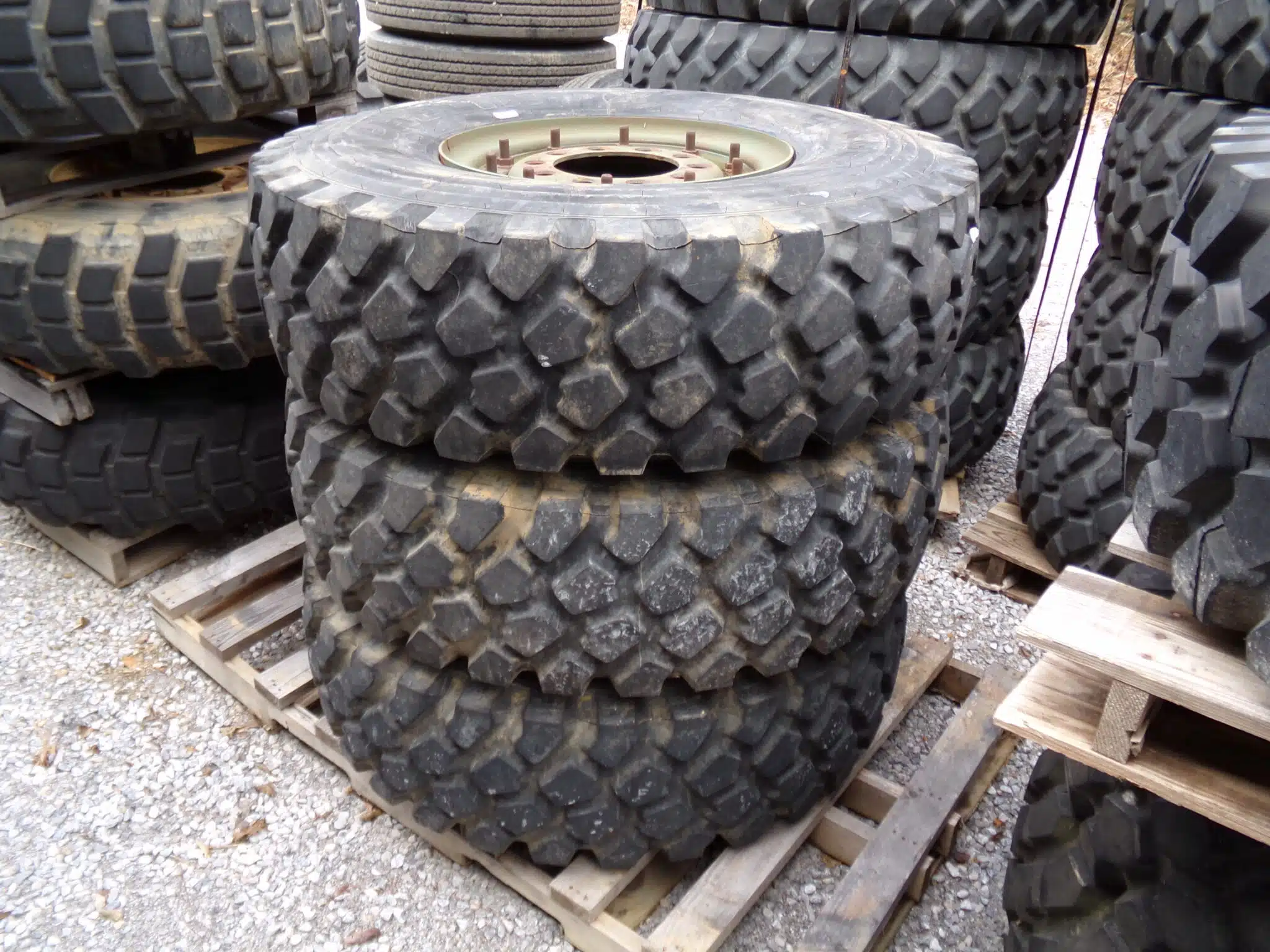 Michelin XZL 1400 x 20 Tires with Wheels (80% Tread)