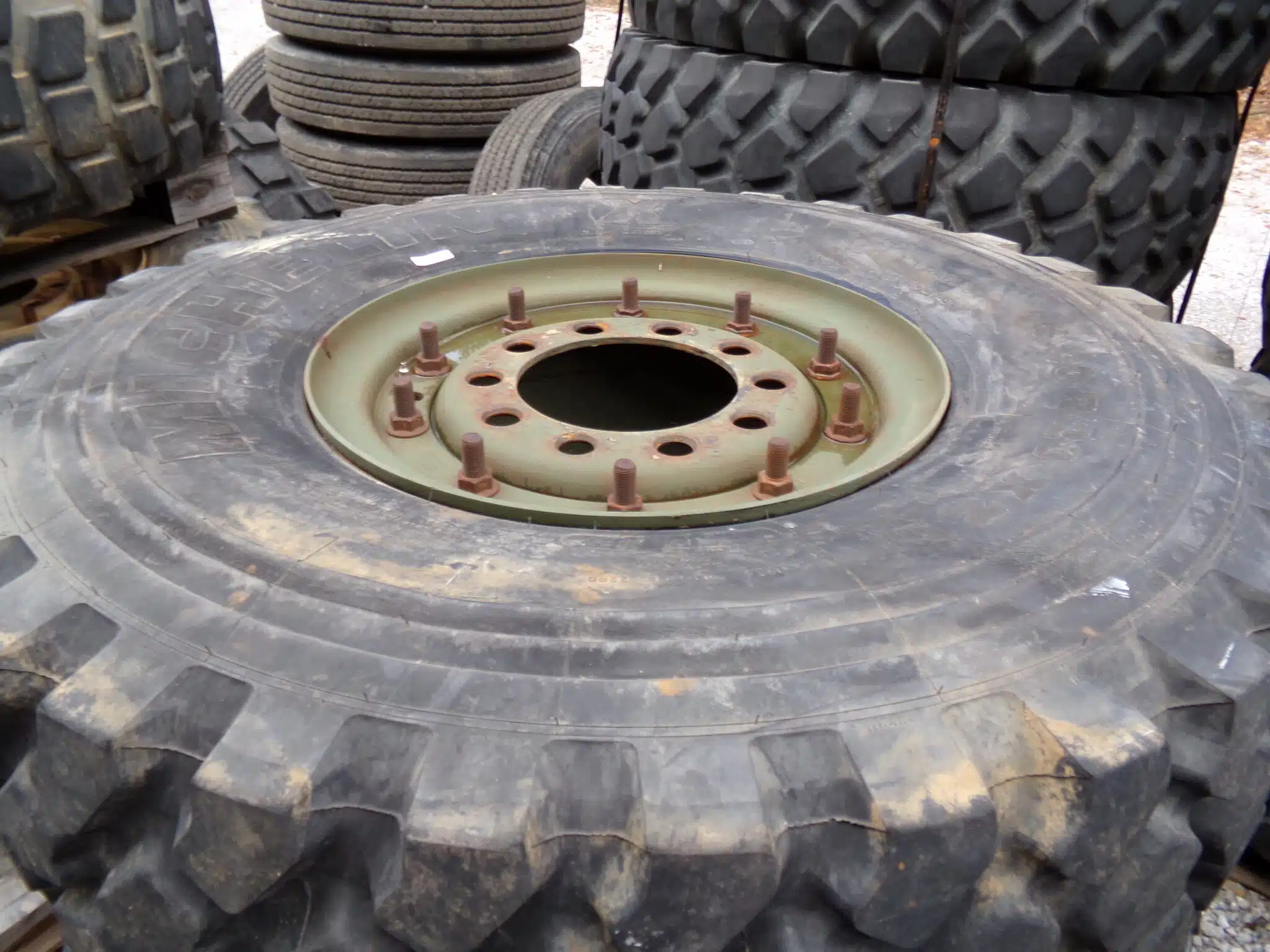 Michelin XZL 1400 x 20 Tires with Wheels (80% Tread) - Image 3