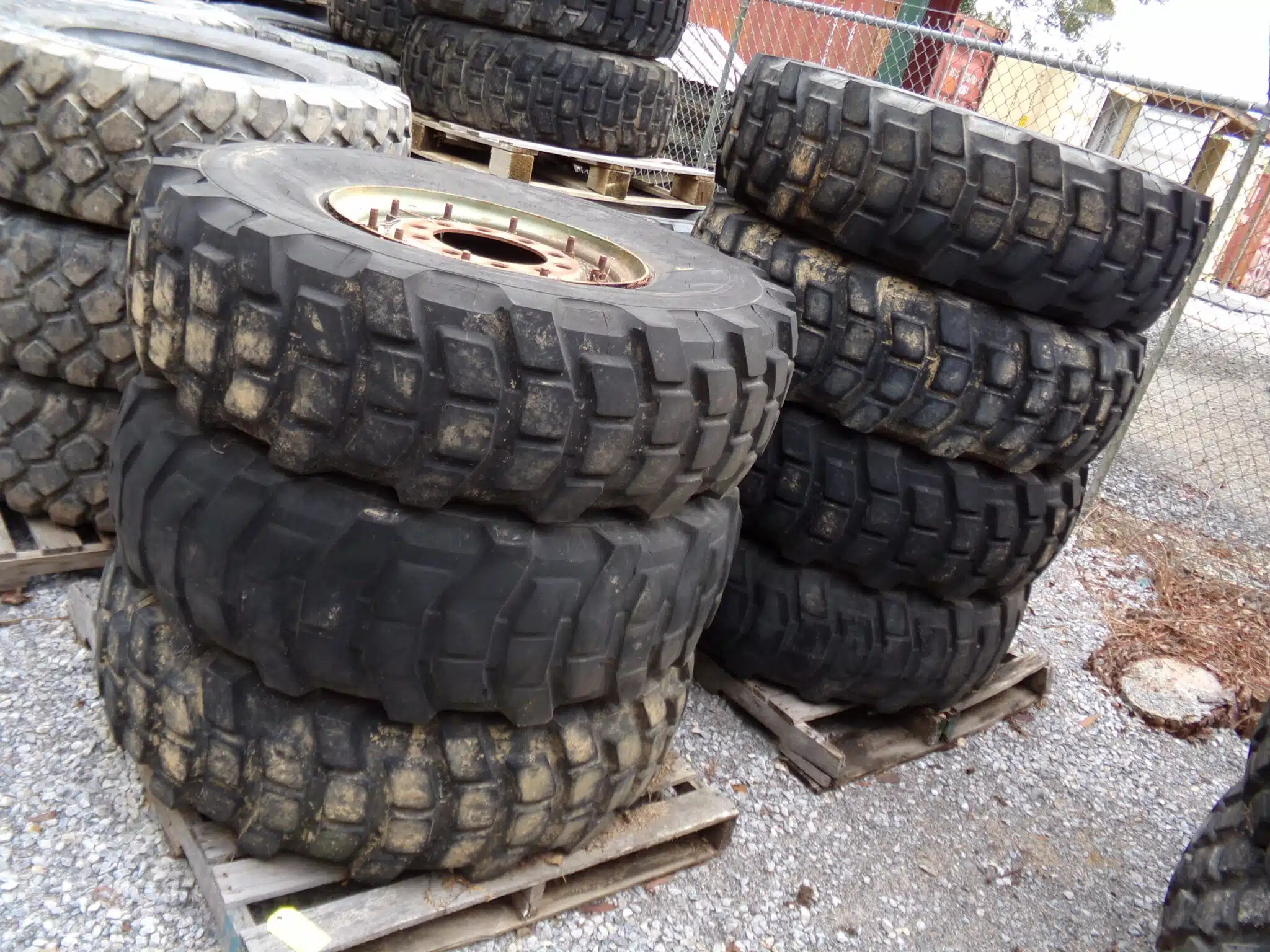 Michelin XL 1400 Sand Tread Tires with Rims