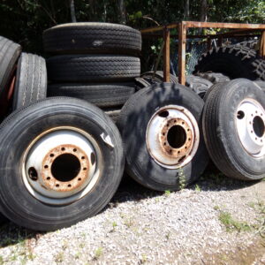 Firestone 11.00R22 Tires with Wheels (Various Conditions)