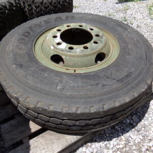 Goodyear G287 MSA 11.00R20 Tire with 10 Lug Stud-piloted Wheel