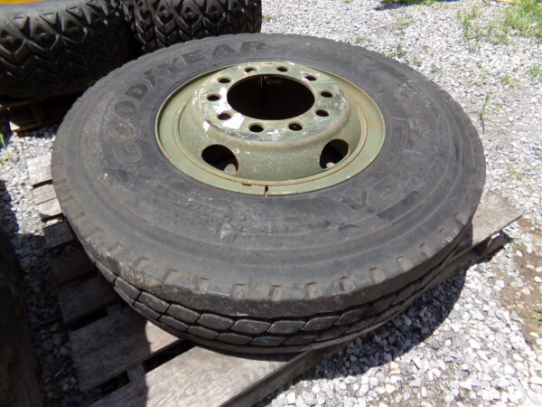 Goodyear G287 MSA 11.00R20 Tire with 10 Lug Stud-piloted Wheel
