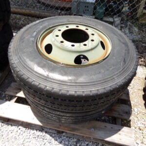 Firestone 11.00R22.5 Tires with Various Lugged Wheels