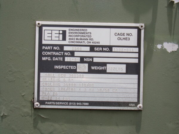 EEI 24v Military Environmental Conditioning Unit - Image 3