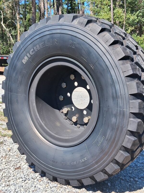 Michelin X 395/85R20 Tires with Adaptor Plates for 2.5 Ton Axel - Image 3