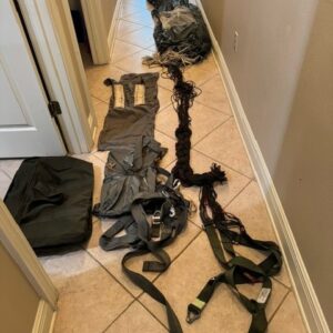 Complete Unpacked Parachute Assembly