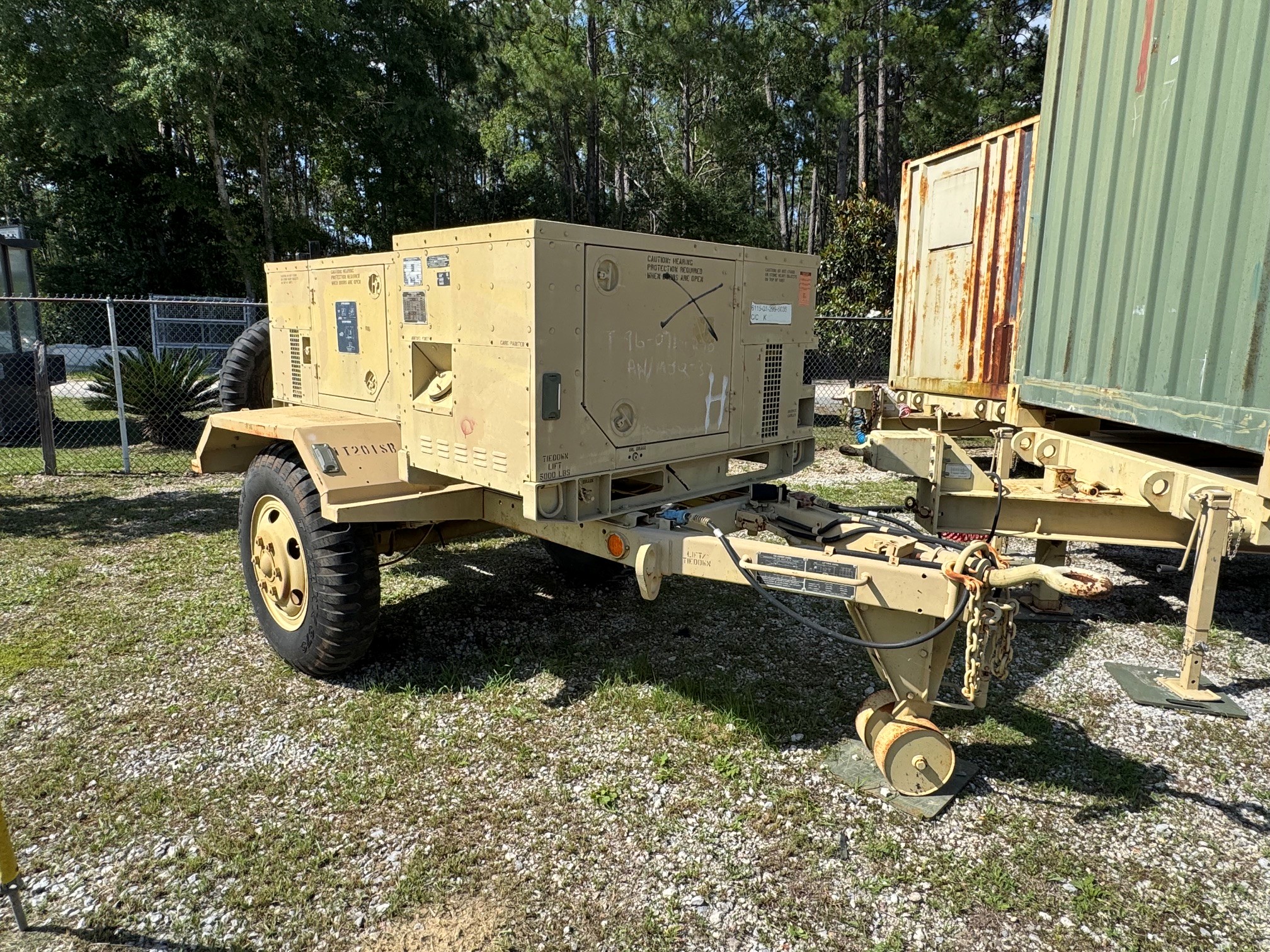 10kW Twin Generator Set Trailer (Tan) MEP-803A