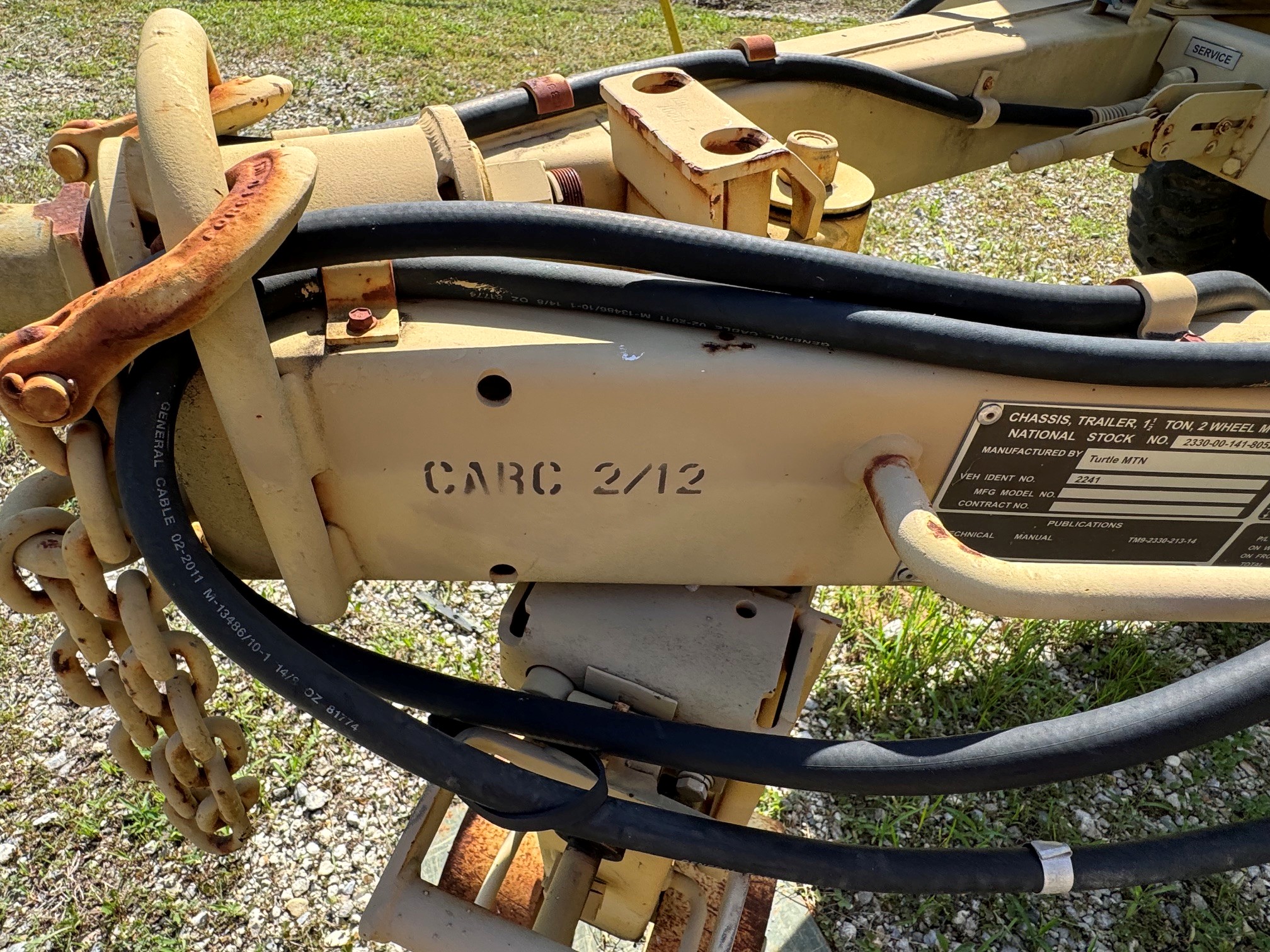 10kW Twin Generator Set Trailer (Tan) MEP-803A - Image 9