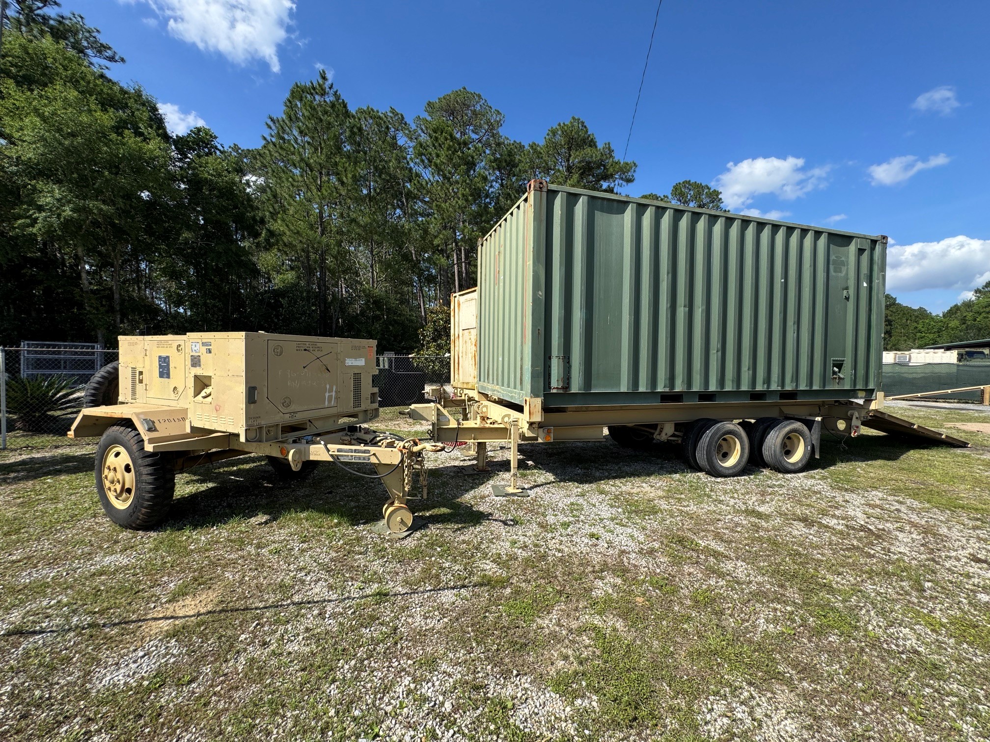 10kW Twin Generator Set Trailer (Tan) MEP-803A - Image 4